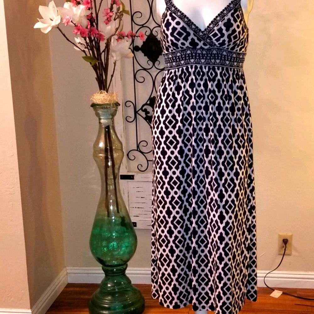 INC NIGHT BOUQUET MAXI DRESS
